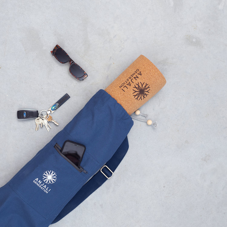 Anjali Generation Yoga Mat Bag, Organic Cotton, Heavy Duty-Yoga Mat Bag-Anjali Generation