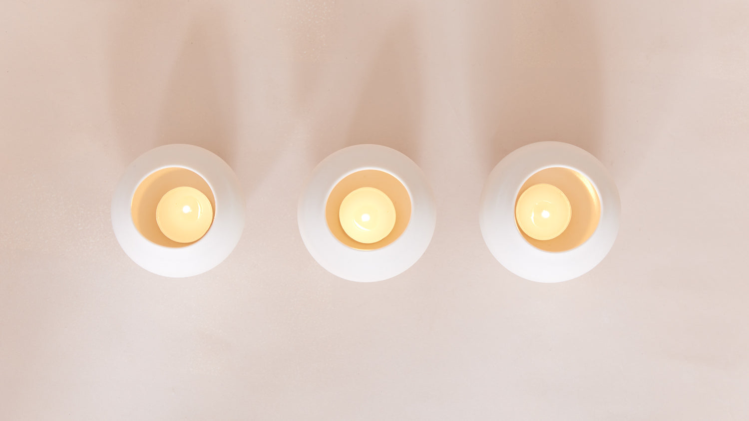 Porcelain Tea Light Holder Set-Candles-Anjali Generation