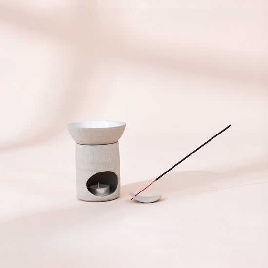 Hand Made Ceramic Essential Oil Burner-oil burner-Anjali Generation