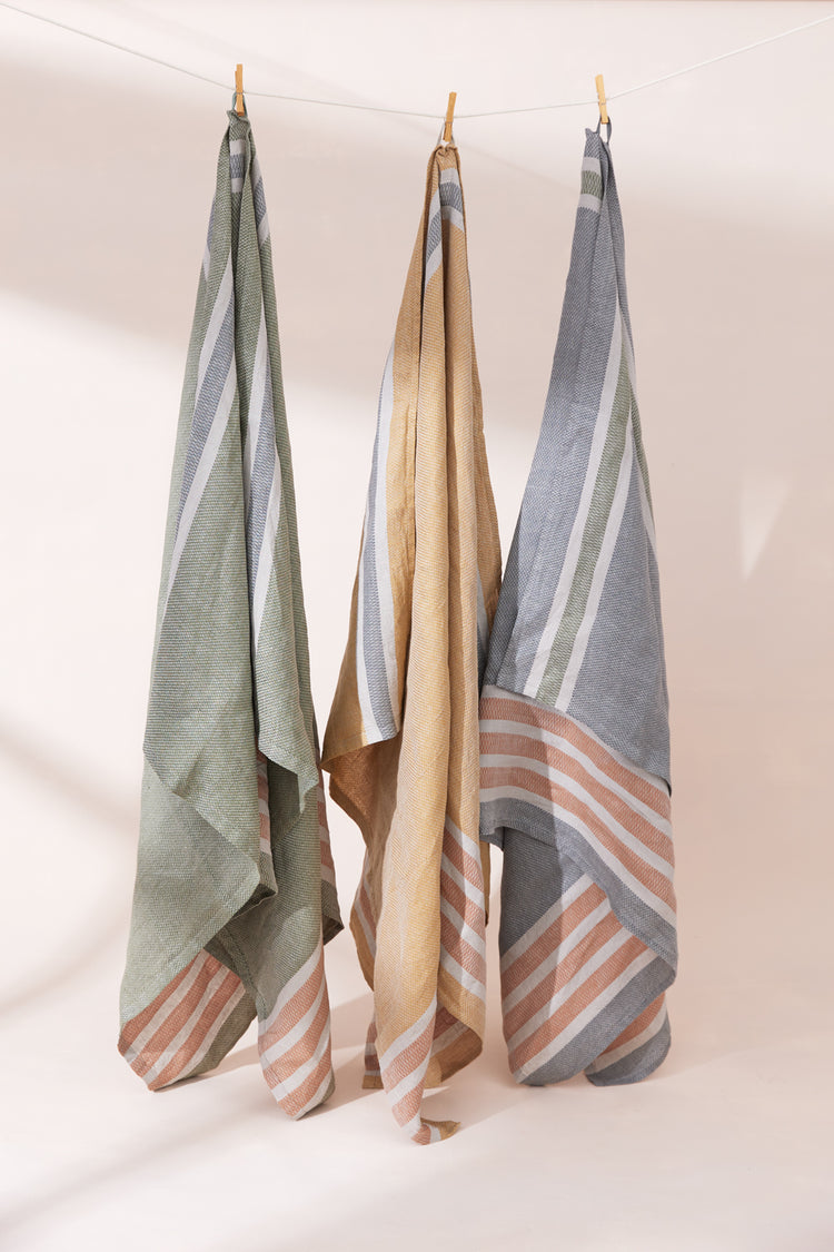 Extra Large Pure Linen Towel-Towels-Anjali Generation