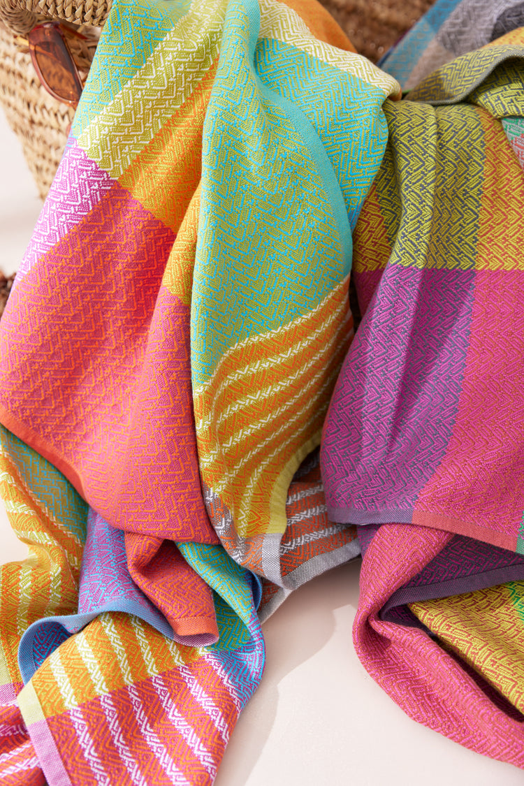 Extra Large Flat Weave Cotton Beach Towels-Beach Towels-Anjali Generation